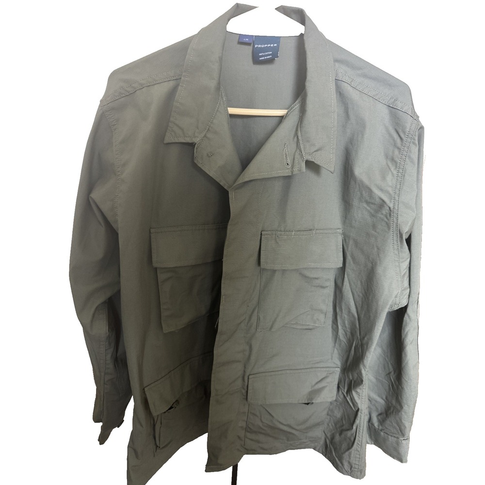 Propper® Men's Tactical Dress Shirt – Long Sleeve, Workwear for Men L/R Green